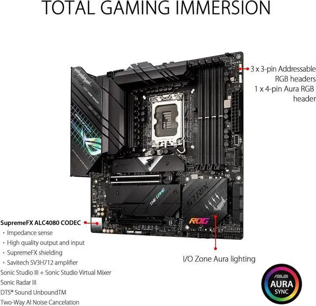 Alt view image 6 of 10 - ASUS ROG STRIX Z690-G GAMING WIFI Intel Intel Z690 LGA MicroATX M.2 Desktop Motherboard A