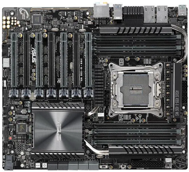 Alt view image 8 of 9 - ASUS X99-E-10G WS CEB Intel Motherboard
