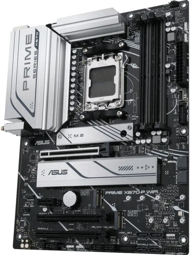 Alt view image 6 of 7 - ASUS PRIME X670-P WIFI AMD AM5 X670 ATX M.2 Desktop Motherboard B