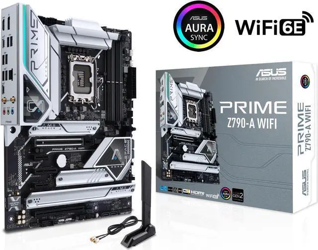 Alt view image 8 of 13 - ASUS Prime Z790-A WiFi 6E LGA 1700(Intel®14th &13th&12th Gen) ATX motherboard (16+1 DrMOS,PCIe 5.0,DDR5,4x M.2 slots,Intel® 2.5 Gb LAN,USB 3.2 Gen 2 front panel Type-C,Thunderbolt 4(USB4),DP,Aura Syn
