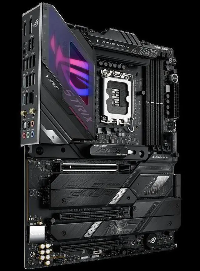 Alt view image 8 of 9 - ASUS ROG Strix Z790-E Gaming WiFi 6E LGA 1700 (Intel 12th&13th Gen) ATX Gaming Motherboard (PCIe 5.0, DDR5, 18+1 Power Stages, 2.5Gb LAN, Bluetooth 5.2, Thunderbolt 4, Support up to 5xM.2, 1xPCIe 5.0