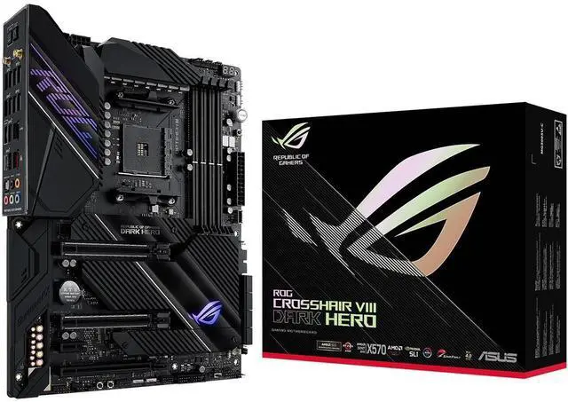 Alt view image 6 of 8 - ASUS ROG Crosshair VIII Dark Hero X570 AMD AM4 ATX Motherboard