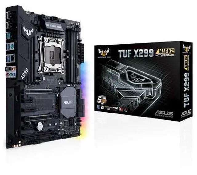 Alt view image 4 of 5 - ASUS TUF X299 MARK 2 X299 2066 ATX Gaming Motherboard M.2 RGB SLI B