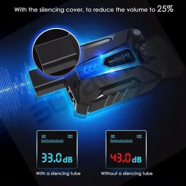 Alt view image 3 of 7 - Mini Style  Portable Laptop Cooler USB Air Cooler External Extractor Cooling Fan Laptop 15.6 17-inch Laptop Usb Silent Side Suction Radiator