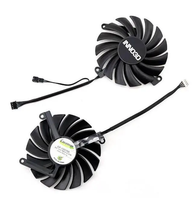 Alt view image 3 of 6 - 2PCS  NEW 85MM 4PIN CF-12910S RTX3050 GPU Cooler for Inno3D GEORCE RTX 3050 3060Ti 3070 TWIN X2 OC Graphics Card Fan