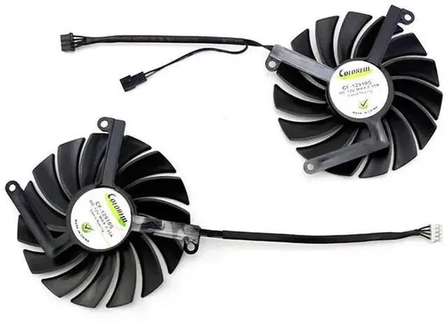 Alt view image 4 of 6 - 2PCS  NEW 85MM 4PIN CF-12910S RTX3050 GPU Cooler for Inno3D GEORCE RTX 3050 3060Ti 3070 TWIN X2 OC Graphics Card Fan
