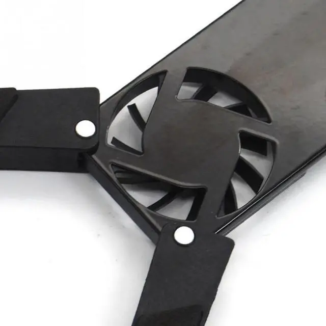 Alt view image 4 of 7 - black  Laptop Fan Cooler for Gaming Laptop, Vacuum Heatsink Adjustable Speed Auto-Temp Detection 13 Wind Speed With Temperature Display