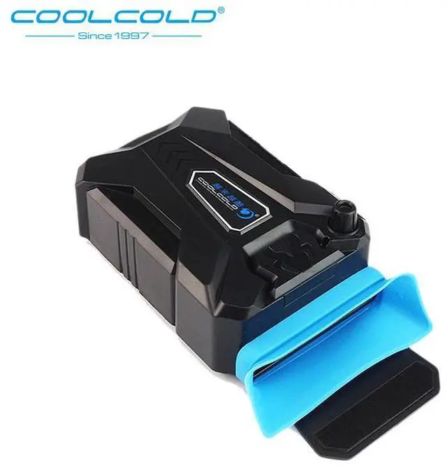 Main image of BLACK  COOLCOLD Vacuum Portable Laptop Cooler USB Air Cooler External Extracting Cooling Fan Notebook for 15 15.6 17 Inch Laptop