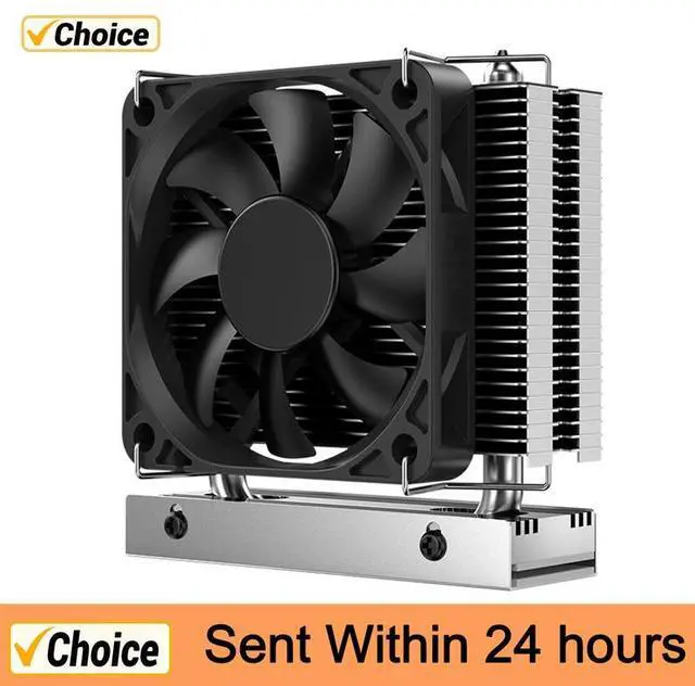 Alt view image 2 of 7 - 1pc  M.2-THREE M2 2280 Solid State Hard Disk Heat Sink with 6010 Fan SSD Radiator PCI-E 4.0/5.0 Aluminum Heatsink Cooling Thermal Pad