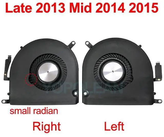 Alt view image 4 of 7 - 2012 only Right side  Full Test Original A1398Right CPU Cooling Fan For MacBook Pro Retina 15" A1398 Mid2012 Early 2013 Late 2013 2014 2015 Year