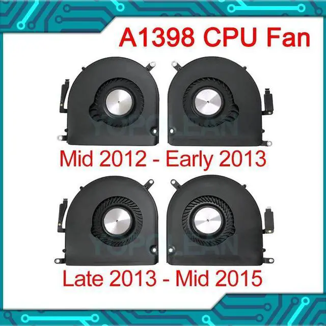 Alt view image 2 of 7 - 2012 only Right side  Full Test Original A1398Right CPU Cooling Fan For MacBook Pro Retina 15" A1398 Mid2012 Early 2013 Late 2013 2014 2015 Year