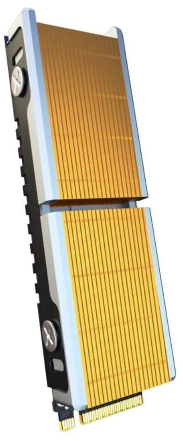 Alt view image 2 of 7 - Q150  M.2 SSD Heatsink Cooler 2280 Solid State Hard Drive Radiator NGFF M2 NVME Copper Fins HDD Cooling Thermal Pad 401 W/mk