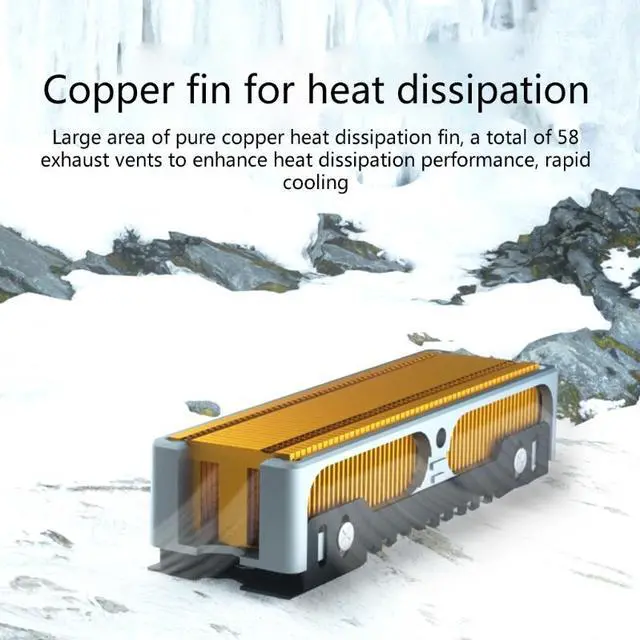 Alt view image 5 of 7 - Q150  M.2 SSD Heatsink Cooler 2280 Solid State Hard Drive Radiator NGFF M2 NVME Copper Fins HDD Cooling Thermal Pad 401 W/mk