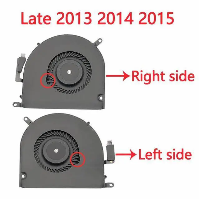 Alt view image 5 of 6 - Late2013-2015 L R  Original For MacBook Pro Retina 15" A1398 Cooling Fan Cooler 2012 2013 2014 2015 Year