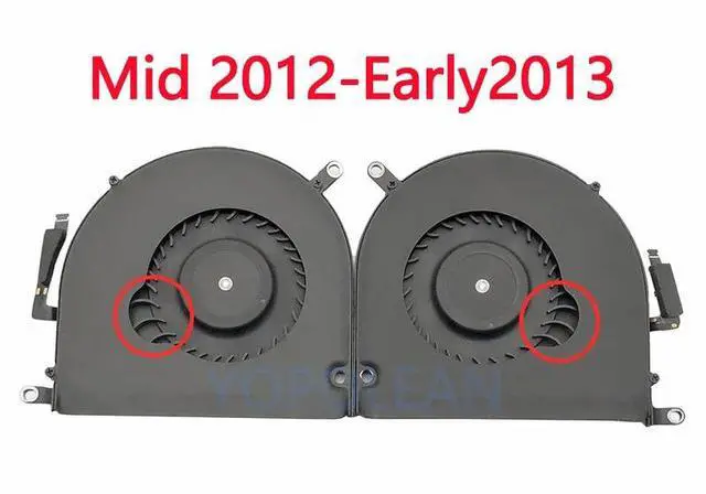 Alt view image 3 of 6 - Late2013-2015 L R  Original For MacBook Pro Retina 15" A1398 Cooling Fan Cooler 2012 2013 2014 2015 Year