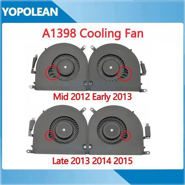 Alt view image 2 of 6 - Late2013-2015 L R  Original For MacBook Pro Retina 15" A1398 Cooling Fan Cooler 2012 2013 2014 2015 Year