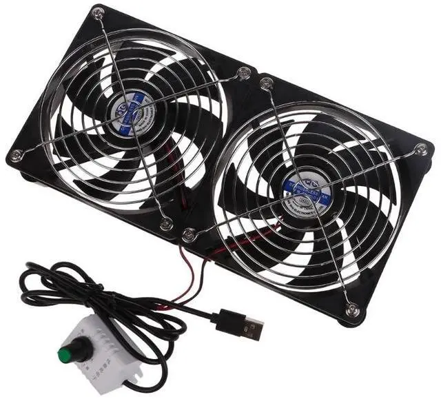Main image of 24cm  USB-Powered Fan with Built-in Mesh Pad 3000RPM for Usb Router Broadband Set Top Box External 8cm24cm Cooler