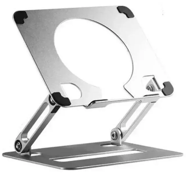 Main image of silver  Removable Laptop Cooler Foldable Convenient Aluminum Alloy Stand Suitable for 11-17 Inch Gaming Office Laptop Air Cooling Stand