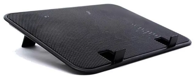 Main image of black  14 inch Notebook Cooler 5v Dual Fan USB External Laptop Cooling Pad Slim Stand High Speed Silent Metal Panel Fan