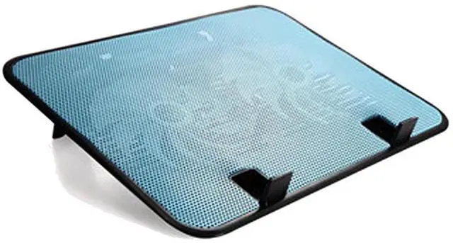 Alt view image 2 of 7 - black  14 inch Notebook Cooler 5v Dual Fan USB External Laptop Cooling Pad Slim Stand High Speed Silent Metal Panel Fan