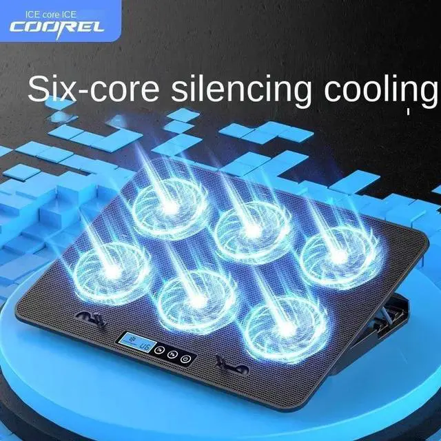 Alt view image 2 of 6 - Blue PLUS  Core Ice-A9 Laptop Radiator Laptop Inch Cooling Base Silent Exhaust Cooling Bracket
