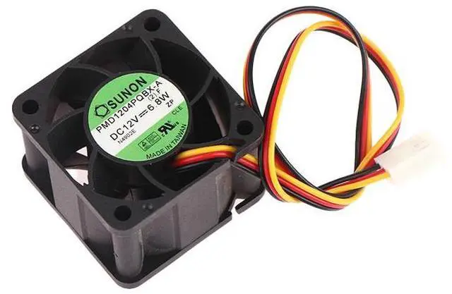 Alt view image 4 of 7 - 2pin  For Sunon PMD1204PQBX-A 4CM 40MM 4028 12V 6.8W High- Speed Server Cooling Fan 40*40*28MM