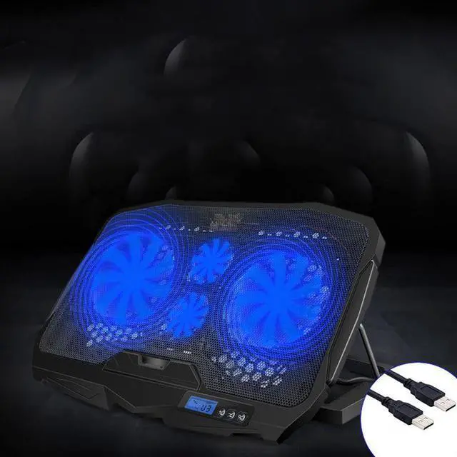 Alt view image 4 of 7 - A  Laptop Cooler Stand Cooling Pad with 6 Fans Wind Speed Adjustable Ergonomic Laptop Holder for 10-16.5" Notebook Laptop Anti Slip