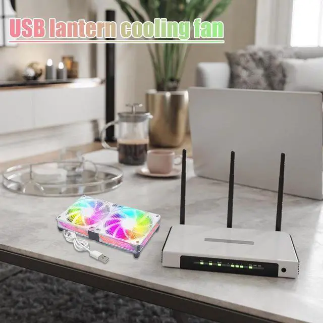 Alt view image 3 of 7 - D  Laptop Cooling Pad Quiet Stable Operation Cooling Fan Reliable Computer Accessories With Multi-Color Light Durable Laptop