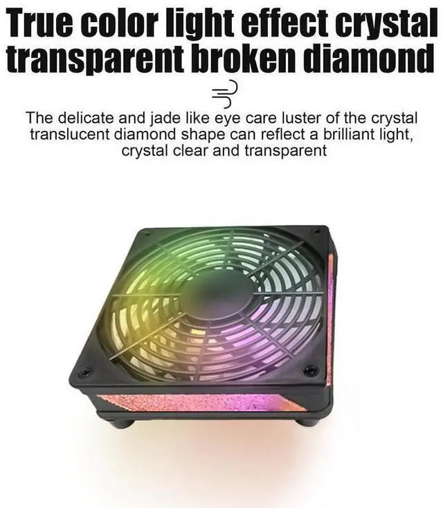 Alt view image 5 of 7 - D  Laptop Cooling Pad Quiet Stable Operation Cooling Fan Reliable Computer Accessories With Multi-Color Light Durable Laptop