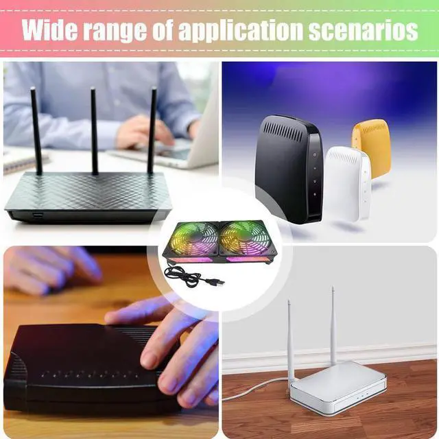 Alt view image 6 of 7 - D  Laptop Cooling Pad Quiet Stable Operation Cooling Fan Reliable Computer Accessories With Multi-Color Light Durable Laptop