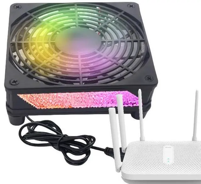 Alt view image 2 of 7 - D  Laptop Cooling Pad Quiet Stable Operation Cooling Fan Reliable Computer Accessories With Multi-Color Light Durable Laptop