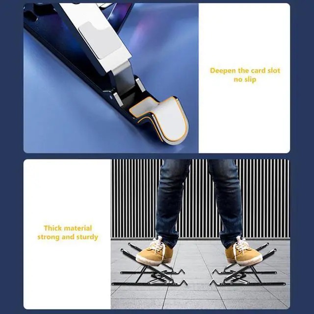 Alt view image 7 of 7 - 2 Fans Silver  Silent Fan Laptop Cooler Pad Height Adjustable Notebook Stand for 11-17.3 inch