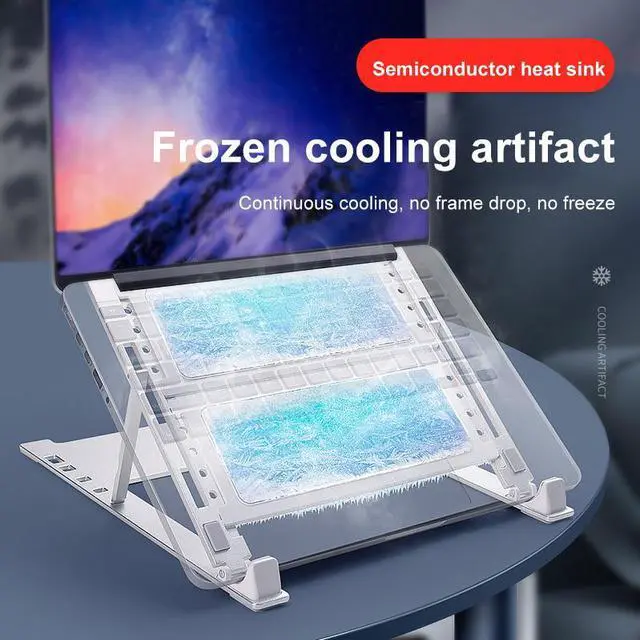 Alt view image 2 of 6 - Double refrigeration  Notebook Radiator SemiconductorBoard Base Bracket Computer Game Cooling Artifact Water Cooling Heat  Dissipation