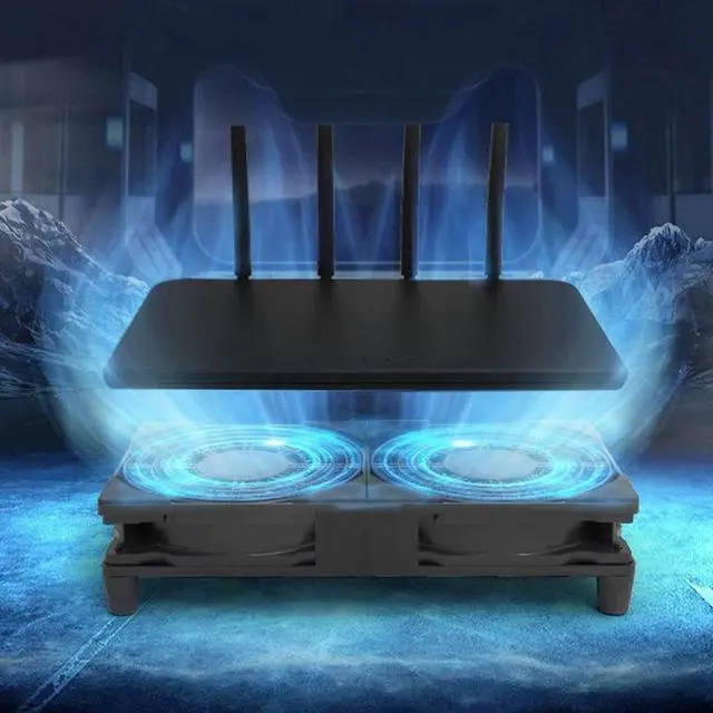 Alt view image 6 of 7 - 36 X 25.5 X 4  Two USB Laptop Cooling Pads Large Size For 12-16 Inch Notebook Silent Gaming Laptop Cooler Wind Speed Adjustable Laptop Stand