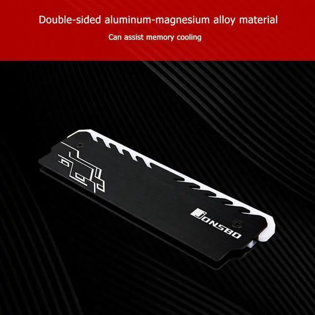 Alt view image 6 of 7 - White 2Pcs  Practical RGB RAM Heatsink Classic Durable Multi-functional DDR DDR3 DDR4 Memory Cooling Heat Spreader for Desktop Computer