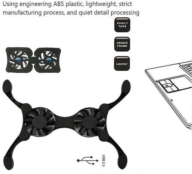 Alt view image 6 of 7 - 24cm  USB-Powered Fan with Built-in Mesh Pad 3000RPM for Usb Router Broadband Set Top Box External12cmCooler