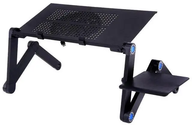 Alt view image 5 of 7 - With Mouse Pad  Laptop Stand For Bed Foldable Lap Tablet Table Laptop StandMouseAnd Anti-slip Clip For Drawing Bed Sofa Working Couch