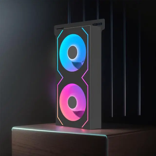 Alt view image 3 of 7 - White 1PCS  RAM Memory Module 4Pin PWM/5V 3Pin ARGB with Dual 5020 Cooling Fans RAM  Radiator Heatsink RAM Memory Cooling Fan for DDR4 DDR5