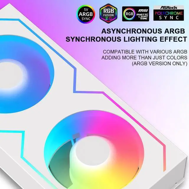 Alt view image 5 of 7 - Black 1PCS  RAM Memory Module 4Pin PWM/5V 3Pin ARGB 600 -3600RPM RAM Radiator Heatsink with Dual 5020  Cooling Fans for DDR4 DDR5 RAM Cooler