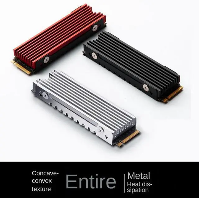 Main image of Silver  M.2 2280 Nvme Heatsink M.2 SSD Heatsink Cooling Pad Aluminum Dissipation With Thermal Pad For M2 2280 Ssd
