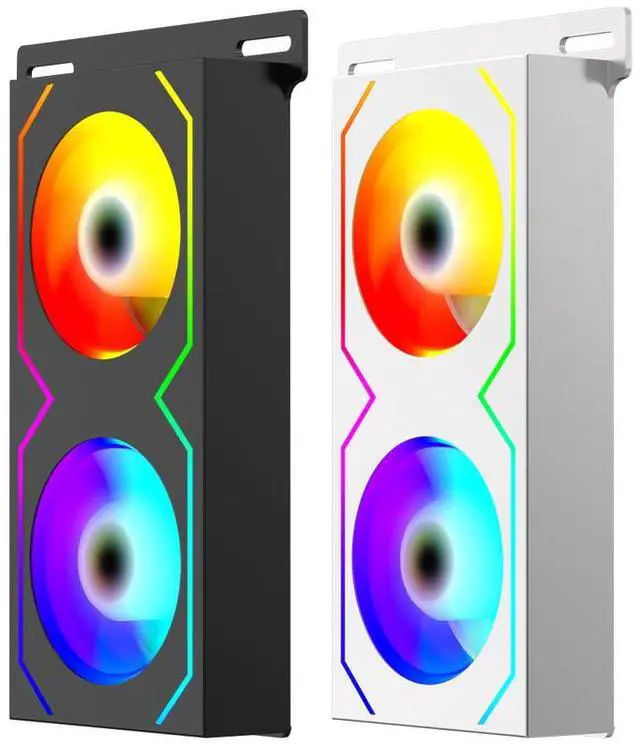 Alt view image 2 of 6 - White 1PCS  RAM Memory Cooler 4Pin PWM/5V 3Pin ARGB 600 -3600RPM PC Memory Cooling Radiator RAM Radiator Heatsink for DDR4 DDR5 RAM Cooler