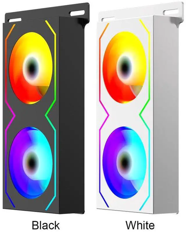 Alt view image 4 of 6 - White 1PCS  RAM Memory Cooler 4Pin PWM/5V 3Pin ARGB 600 -3600RPM PC Memory Cooling Radiator RAM Radiator Heatsink for DDR4 DDR5 RAM Cooler