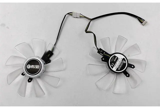 Alt view image 4 of 6 - DIY white fan  DIY 100MM 4PIN DC 12V RTX2080 2080S GPUfor GALAX RTX2060S 2070 2080TI SUPER EX graphics card cooling fan