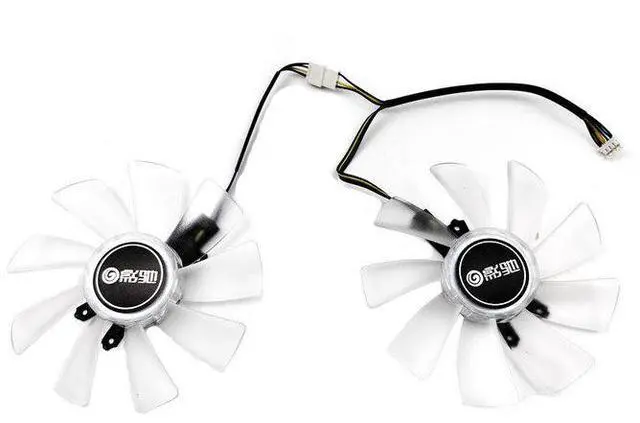 Alt view image 5 of 6 - DIY white fan  DIY 100MM 4PIN DC 12V RTX2080 2080S GPUfor GALAX RTX2060S 2070 2080TI SUPER EX graphics card cooling fan