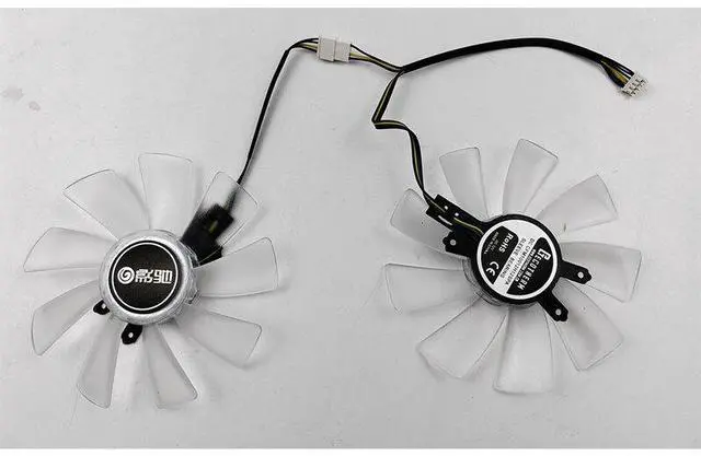 Alt view image 6 of 6 - DIY white fan  DIY 100MM 4PIN DC 12V RTX2080 2080S GPUfor GALAX RTX2060S 2070 2080TI SUPER EX graphics card cooling fan