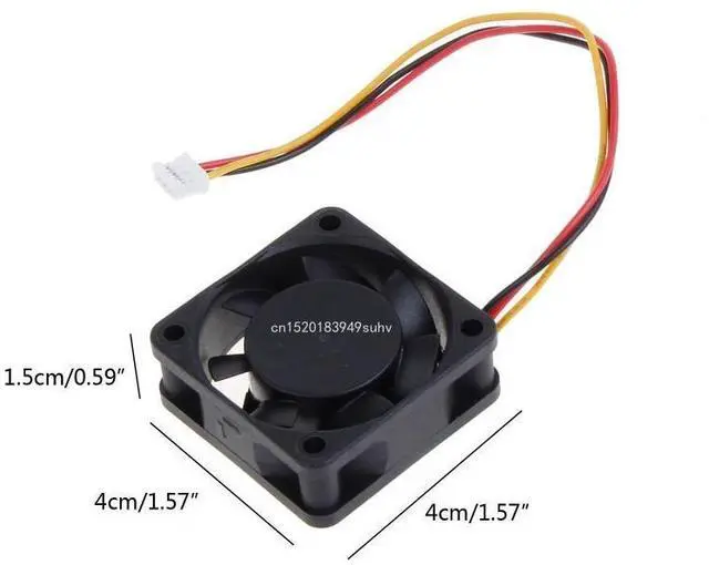 Alt view image 6 of 6 - black  New Inverter Cooling Fan for CB0479-H01 MMF-04C24DS RCB 40x40x15mm DC24V 0.09A for 3-pin FANUC System