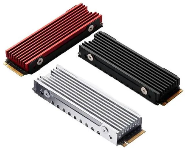 Alt view image 5 of 6 - Silver  M.2 2280 Nvme Heatsink M.2 SSD Heatsink Cooling Pad Aluminum Dissipation With Thermal Pad For M2 2280 Ssd