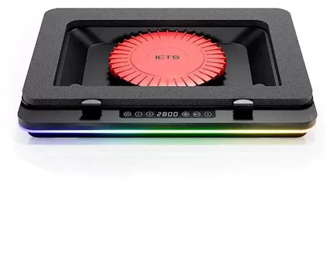 Alt view image 6 of 7 - black33 25 2 4cm  Laptop Cooling Pad Tool Professional Thin Cool Bottom Pads Adjustable Fan Cooler Stand Computer Accessory  blue