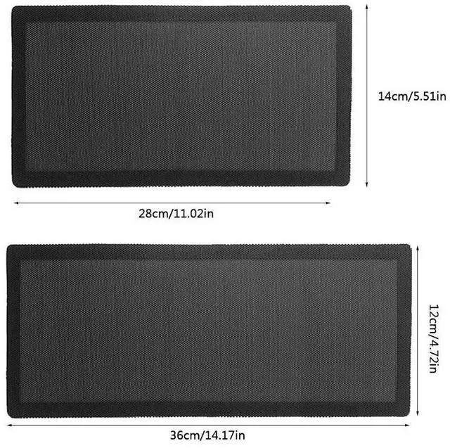 Alt view image 7 of 7 - Gold  14x28mm/12x36mm PC Chassis Cooling Dust Filter PVC Net Guard