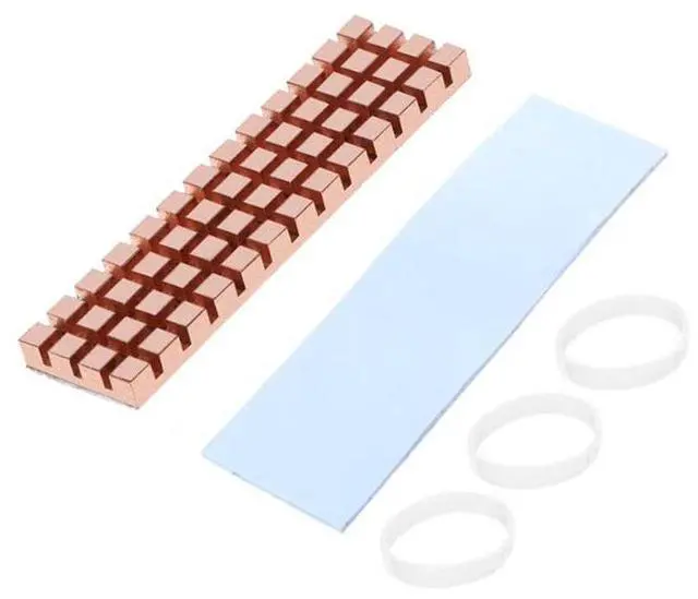 Main image of Heatsink  Pure Copperfor M.2 2280 PCI-E NVME Ultra-thin PC Notebook SSD Heat Sink with Thermal Pad Computer Radiator Accessory